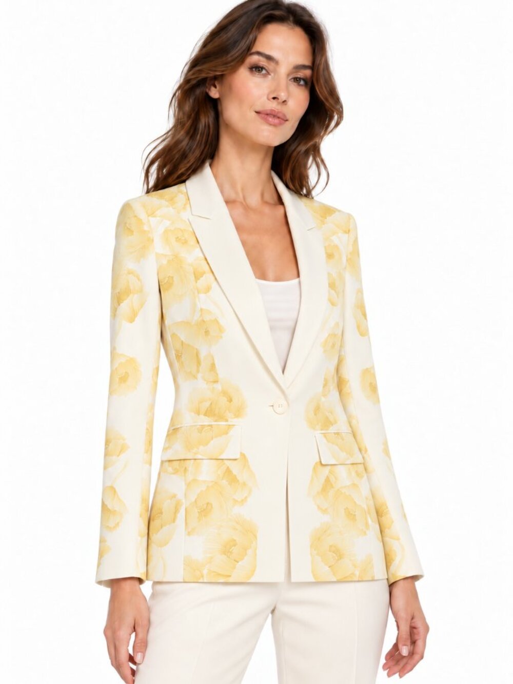 JASON WU Floral Print Blazer – Border Floral Print – Size 4 – NWT